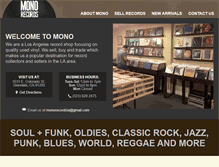 Tablet Screenshot of monorecordsla.com